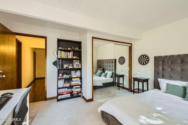 8 Charolais Cir, Edwards, CO 81632 - carpeted bedroom featuring a closet and wood ceiling