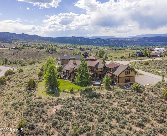 75 Aster Ct, Eagle, CO 81631 - aerial view of property and surrounding area with a mountainous background