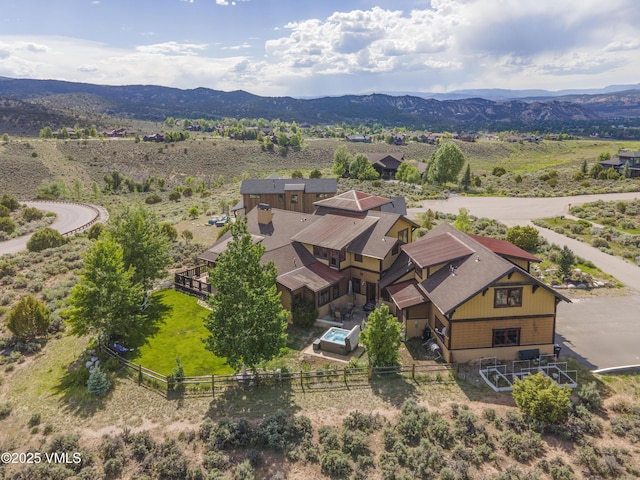 75 Aster Ct, Eagle, CO 81631 - aerial view of property and surrounding area featuring a mountainous background