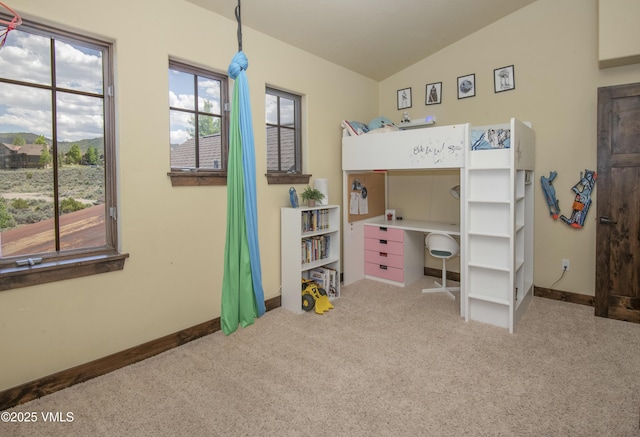 75 Aster Ct, Eagle, CO 81631 - carpeted bedroom with vaulted ceiling and baseboards