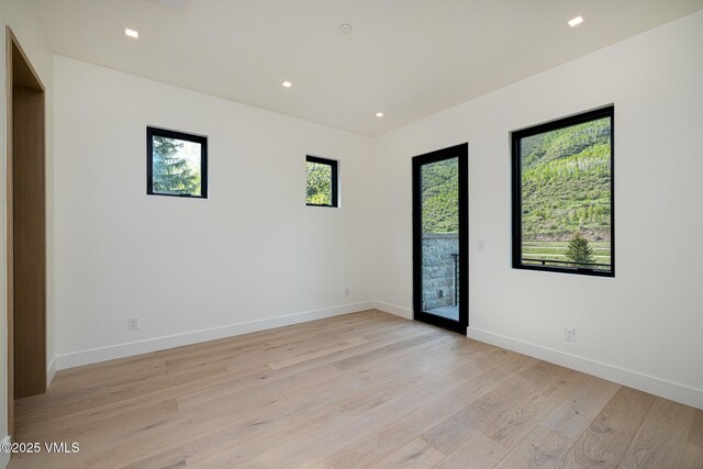 1487 Vail Valley Dr, Vail, CO 81657 - unfurnished room featuring light wood finished floors and recessed lighting