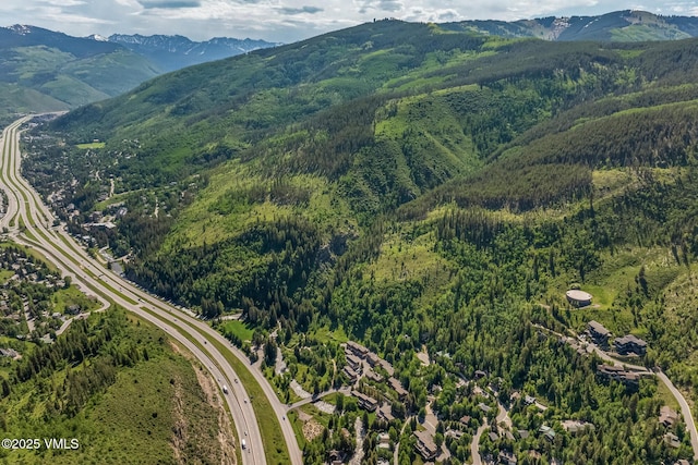 2540 Kinnikinnick Rd Unit G-2, Vail, CO 81657 - view of property location with a mountain backdrop and a heavily wooded area
