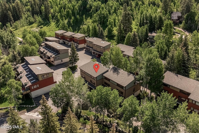 2540 Kinnikinnick Rd Unit G-2, Vail, CO 81657 - aerial perspective of suburban area featuring a forest