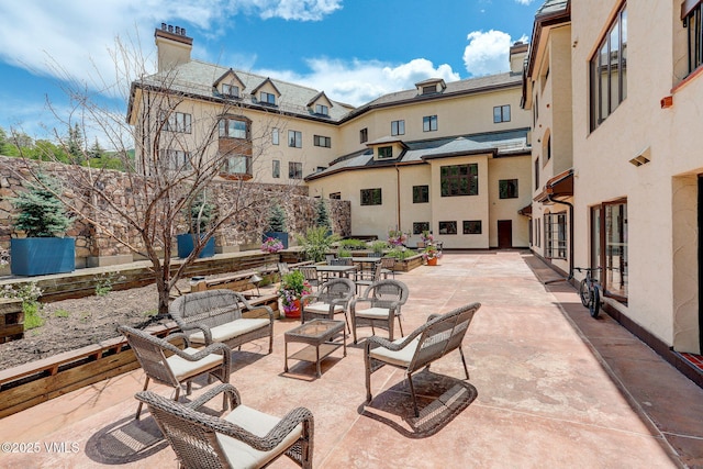 120 Offerson Unit 5160, Beaver Creek, CO 81620 - view of patio / terrace with an outdoor living space