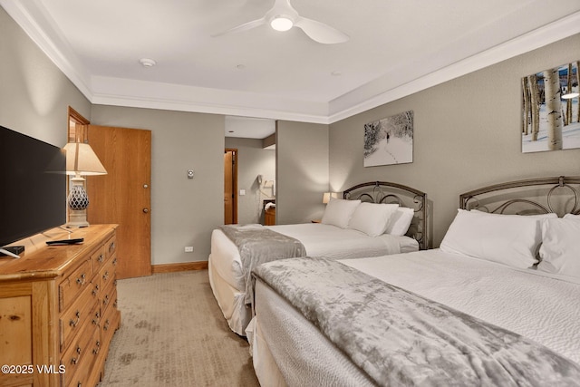 120 Offerson Unit 5160, Beaver Creek, CO 81620 - bedroom with light carpet and ceiling fan