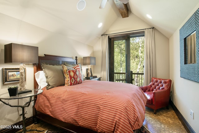 179 S Fairway Dr, Beaver Creek, CO 81620 - bedroom featuring a ceiling fan and recessed lighting
