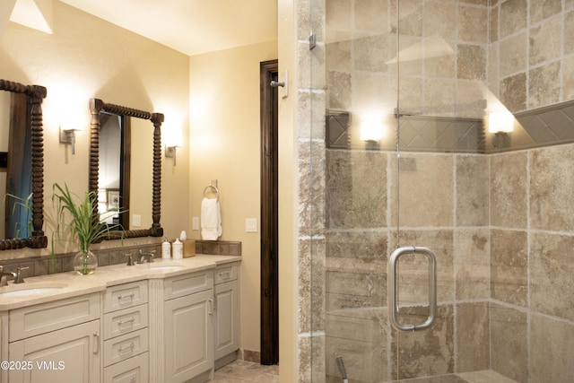 179 S Fairway Dr, Beaver Creek, CO 81620 - full bathroom with double vanity and a stall shower