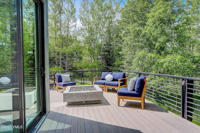 777 Potato Patch Dr Unit A, Vail, CO 81657 - wooden terrace with outdoor lounge area