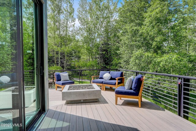 777 Potato Patch Dr Unit A, Vail, CO 81657 - deck featuring an outdoor living space