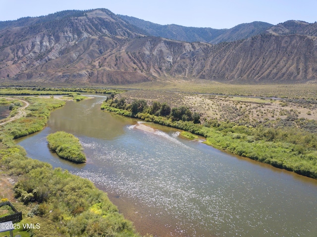 property view of mountains with a water view