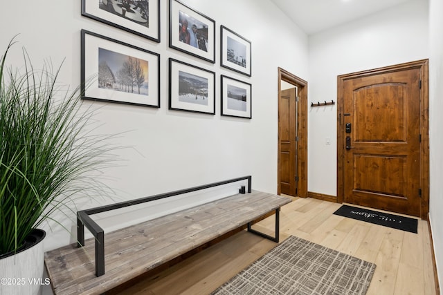 295 Main St Unit R305, Edwards, CO 81632 - entryway featuring wood finished floors and baseboards