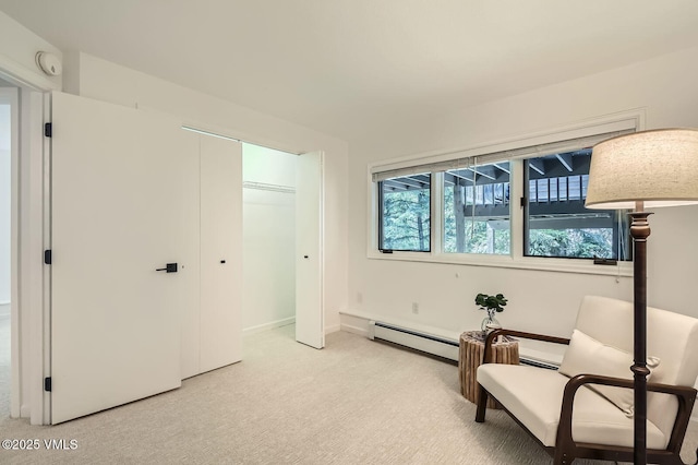1359 Greenhill Ct Unit E, Vail, CO 81657 - living area featuring light carpet and baseboards