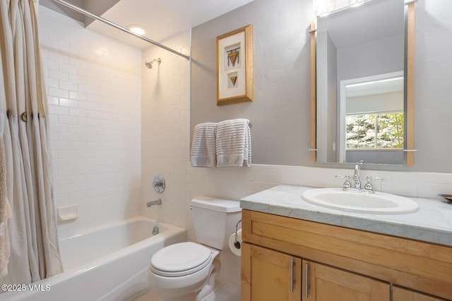 12 June Creek Rd, Edwards, CO 81632 - bathroom with shower / bath combination with curtain, toilet, and vanity