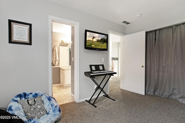 443 Porphyry Rd Unit F, Gypsum, CO 81637 - bedroom with carpet floors and ensuite bath