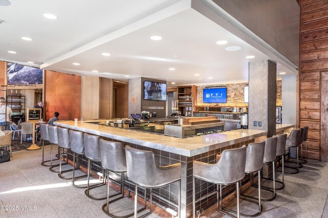 130 Daybreak Rd Unit R401, Beaver Creek, CO 81620 - community bar area with recessed lighting and carpet floors