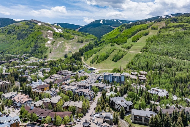 103 Willow Pl Unit 301, Vail, CO 81657 - drone / aerial view of a mountain backdrop