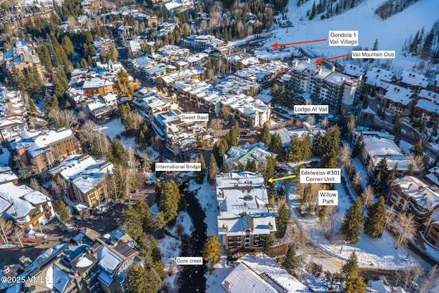 103 Willow Pl Unit 301, Vail, CO 81657 - aerial overview of property's location