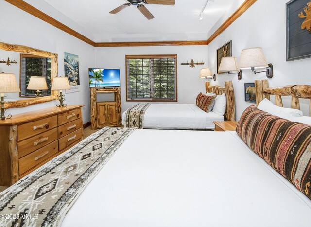 120 Offerson Rd Unit 6140, Beaver Creek, CO 81620 - bedroom featuring track lighting and ceiling fan