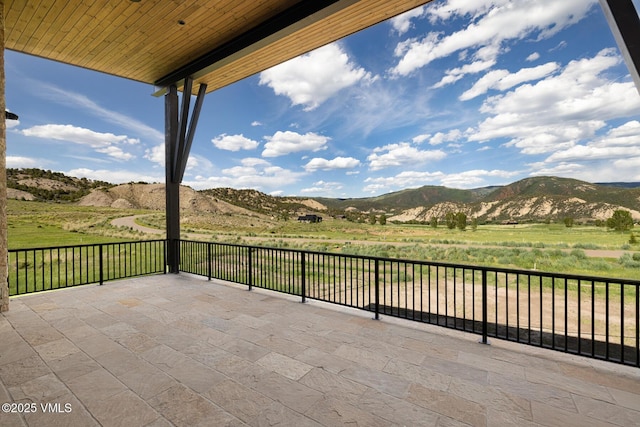 0599 Gray Rock Dr, Eagle, CO 81631 - view of patio with a mountain view