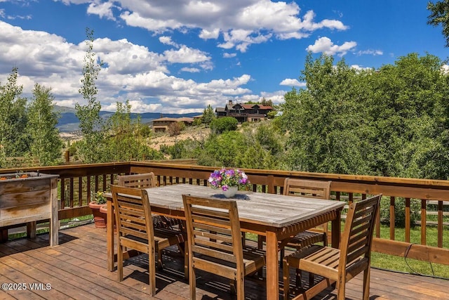 674 Hernage Creek Rd, Eagle, CO 81631 - deck featuring outdoor dining space