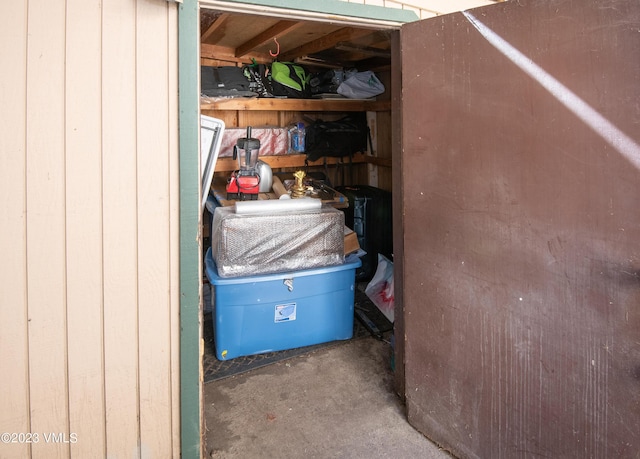 view of storage