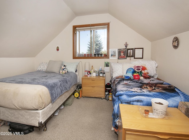 409 Washington St, Eagle, CO 81631 - bedroom featuring carpet flooring and vaulted ceiling