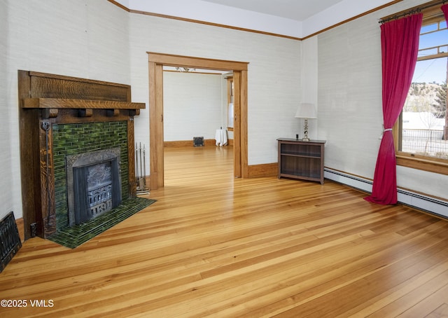 409 Washington St, Eagle, CO 81631 - living area with wood finished floors and a tile fireplace