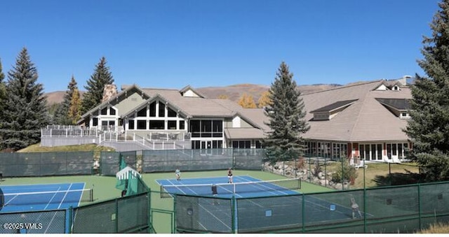50 Andover Trl, Edwards, CO 81632 - view of tennis court featuring fence