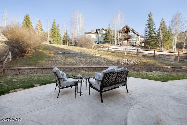 50 Andover Trl, Edwards, CO 81632 - view of patio / terrace featuring fence and an outdoor hangout area