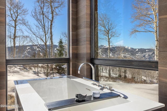 bathroom featuring a wealth of natural light and a sink