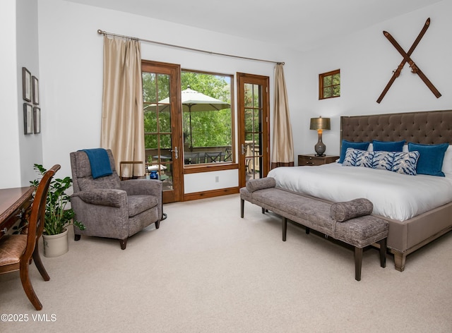 2241 Tahoe Dr, Vail, CO 81657 - carpeted bedroom with access to exterior