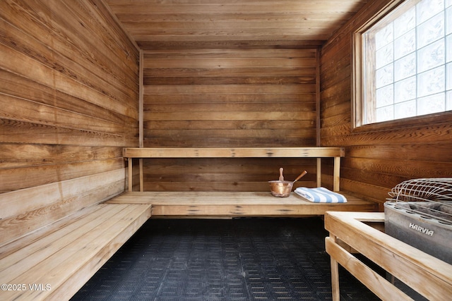 684 W Lionshead Cir Unit 304, Vail, CO 81657 - sauna featuring wood walls and wood ceiling