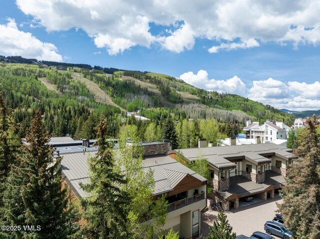 380 E Lionshead Cir Unit 160, Vail, CO 81657 - mountain view with a heavily wooded area