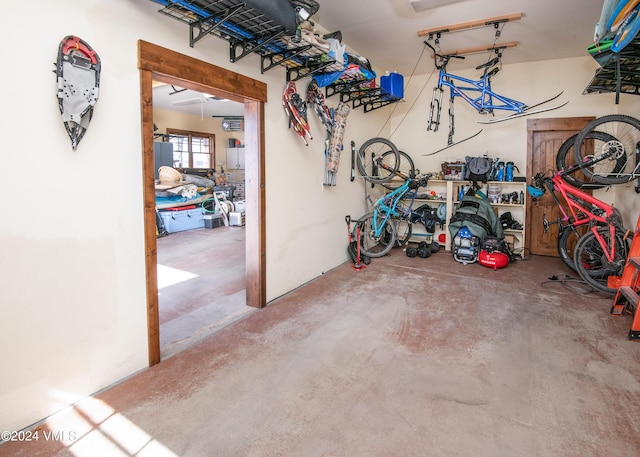 garage featuring bike storage