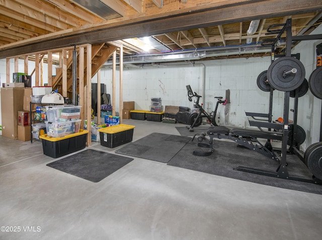 view of exercise room