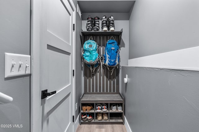 408 El Lobo Ln, Fairplay, CO 80440 - doorway to outside with wood finished floors and baseboards
