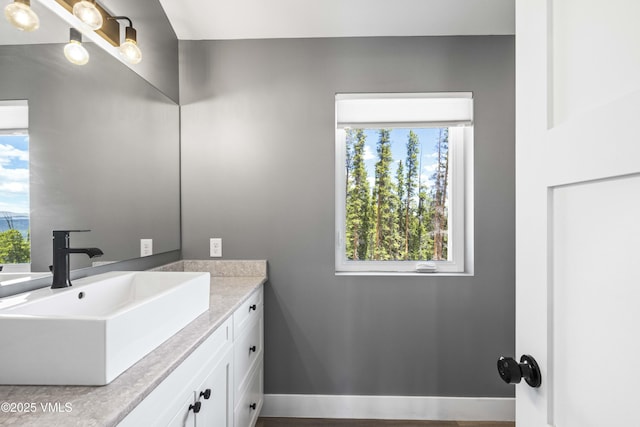 408 El Lobo Ln, Fairplay, CO 80440 - bathroom featuring vanity and baseboards
