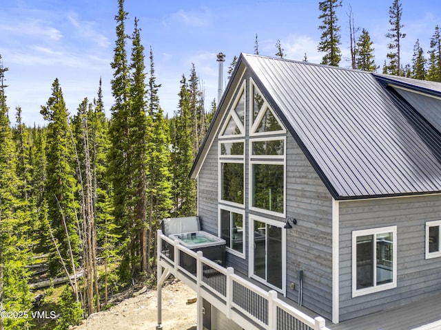 408 El Lobo Ln, Fairplay, CO 80440 - view of home's exterior featuring a metal roof