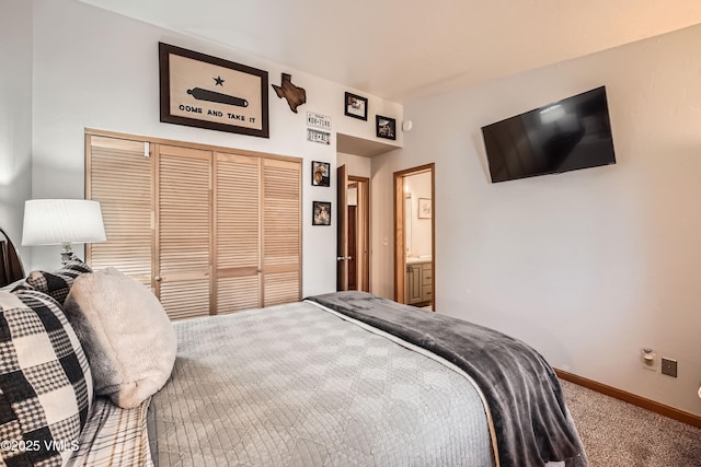 1000 Homestead Dr Unit 30, Edwards, CO 81632 - carpeted bedroom with baseboards and a closet