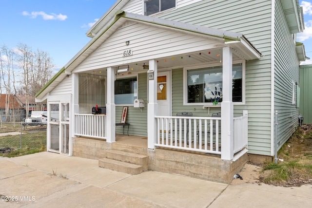 618 W Chestnut St, Leadville, CO 80461 - view of front of property featuring covered porch and fence