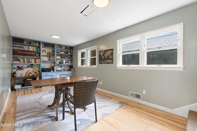618 W Chestnut St, Leadville, CO 80461 - office area featuring wood finished floors and baseboards
