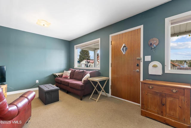 618 W Chestnut St, Leadville, CO 80461 - living room with light colored carpet and baseboards