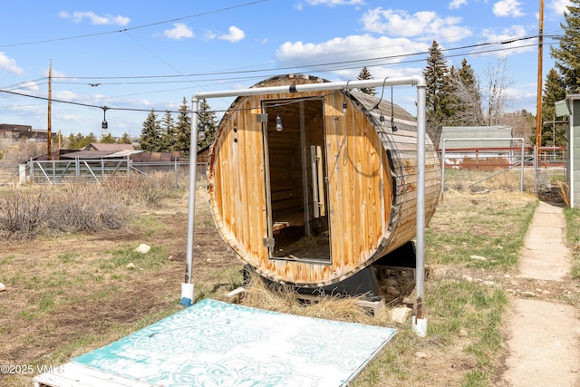 618 W Chestnut St, Leadville, CO 80461 - view of shed featuring fence