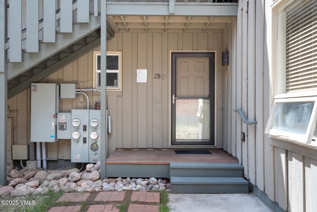 909 Red Sandstone Rd Unit B2, Vail, CO 81657 - entrance to property with board and batten siding