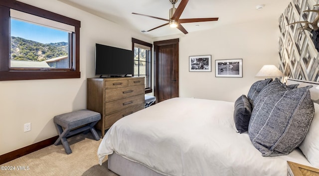 367 Hunters View Ln, Eagle, CO 81631 - bedroom with carpet floors, baseboards, and ceiling fan