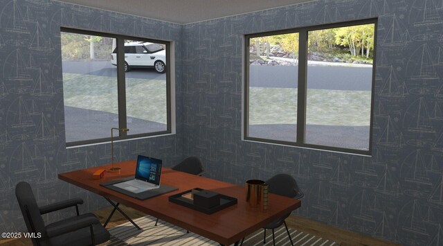 2332 Fox Ln, Avon, CO 81620 - office space with wallpapered walls