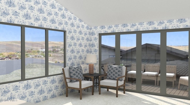 2332 Fox Ln, Avon, CO 81620 - sunroom featuring lofted ceiling