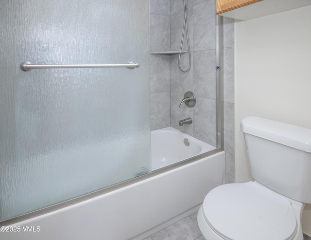 1404 Crazy Horse Cir Unit 1404, Edwards, CO 81632 - full bath with toilet, shower / tub combination, and tile patterned flooring