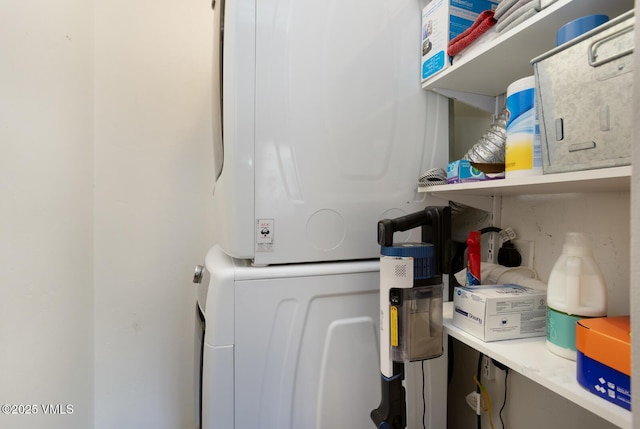 1552 Matterhorn Cir Unit 9, Vail, CO 81657 - laundry room with stacked washing machine and dryer