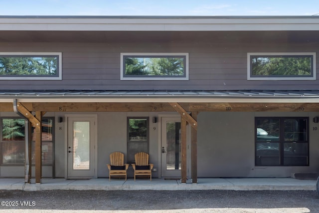 1552 Matterhorn Cir Unit 9, Vail, CO 81657 - back of property with a standing seam roof and metal roof